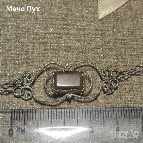 Стара сребърна гривна (295), снимка 6 - Гривни - 48213699