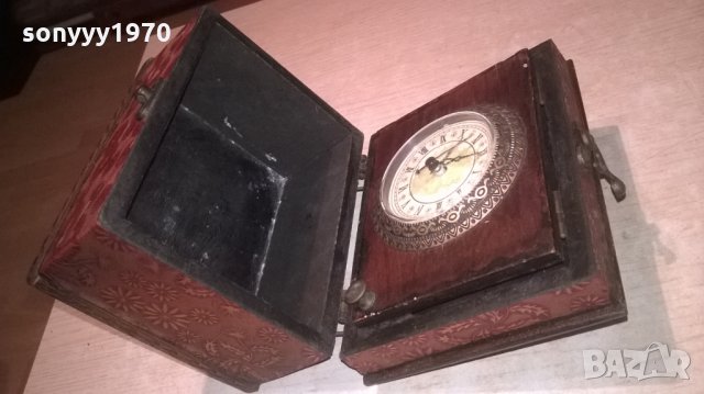 АНТИКА СТАРА КУТИЯ С ЧАСОВНИК-18Х14Х12СМ, снимка 7 - Колекции - 27970804
