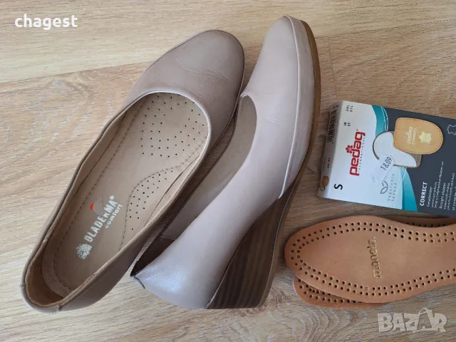 Кожени дамски обувки 37 номер, снимка 4 - Дамски ежедневни обувки - 47592442