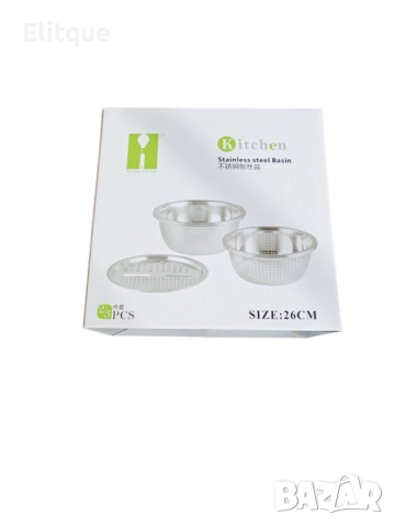 Многофункционално ренде 3в1 с купа за салата и съд за отцеждане, снимка 3 - Други - 52894791