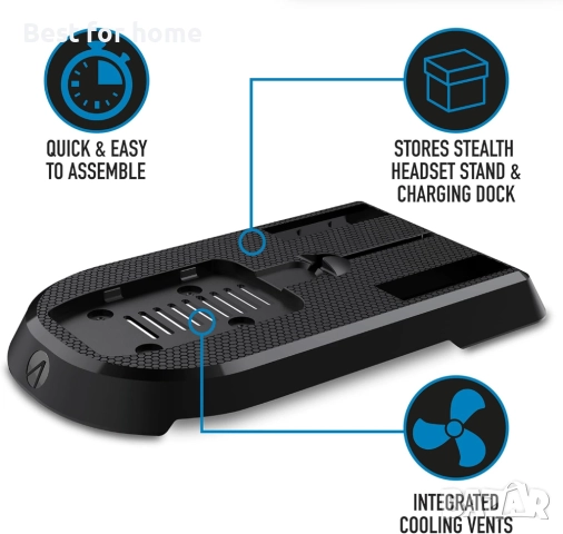 STEALTH SP-C60 Зарядна станция и стойка за слушалки, снимка 3 - Друга електроника - 52925697