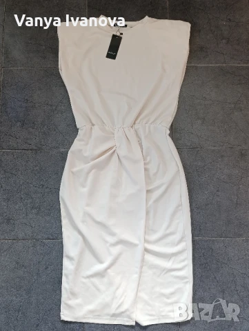 Sheilay  рокля цвят крем, снимка 3 - Рокли - 50839107