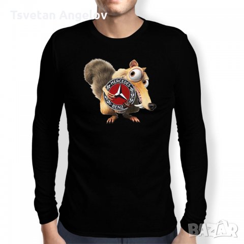 Мъжка тениска Mercedes Scrat Ice Age, снимка 4 - Тениски - 32617865