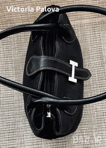 Модерна италианска кожена чанта с две дръжки, снимка 8 - Чанти - 49623462