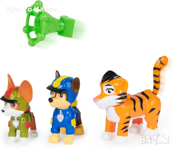 Комплект фигури кученца Paw Patrol Jungle Pups Чейс и Тракър Пес Патрул, снимка 9 - Фигурки - 48795970