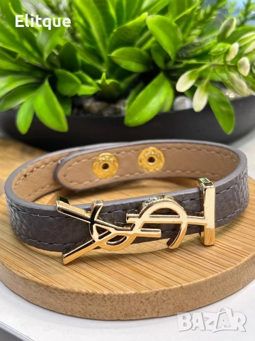 гривни от естествена кожа prada miu miu ysl saint laurent , снимка 12 - Гривни - 52907706