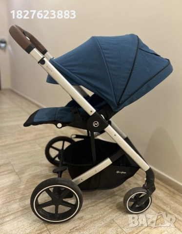 Количка Cybex Balios S Lux и кош за новородено Cot S 2в1 River Blue, снимка 4 - Детски колички - 50620426