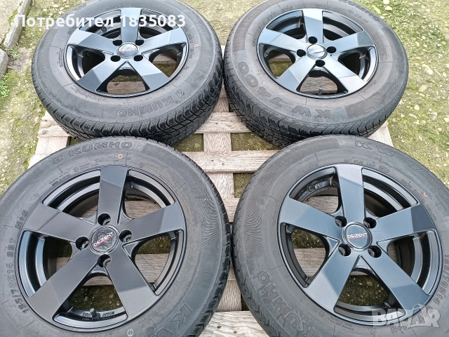 Лети джанти 14ки 4х100 Dezent + зимни гуми 185/70/14 Kumho, снимка 2 - Гуми и джанти - 52817009