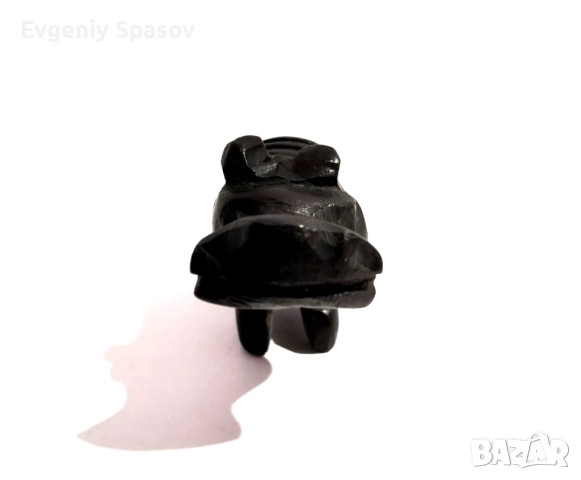 Отварачка от Абанос Ръчна Резба Фигурка Хипопотам, снимка 4 - Антикварни и старинни предмети - 51949360