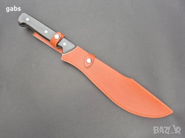 Уникален масивен ловен нож,фултанг с кожена кания,два модела, снимка 11 - Ножове - 52636230