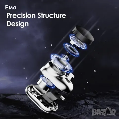 Преносима електрическа самобръсначка Mini-Shave с микровибрационен мотор и USB зареждане за мъже, снимка 3 - Тримери - 48193761