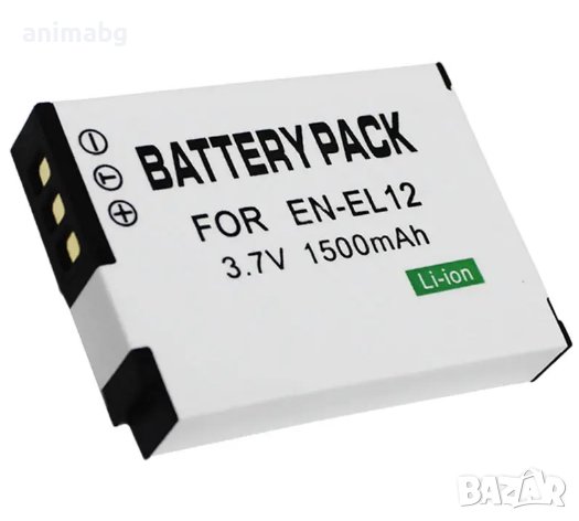 ANIMABG Батерия модел EN-EL12 за цифрови фотоапарати на Nikon с капацитет 1500mAh 3.7V модели Coolpi