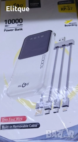 Преносима батерия KLGO KP-37, 10000mAh, снимка 6 - Друга електроника - 52778737
