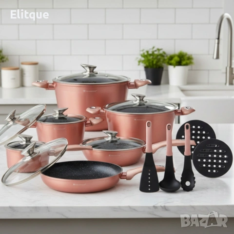 Комплект съдове за готвене EDENBERG EB-5625 - всичко необходимо в кухнята, снимка 7 - Други - 53389215