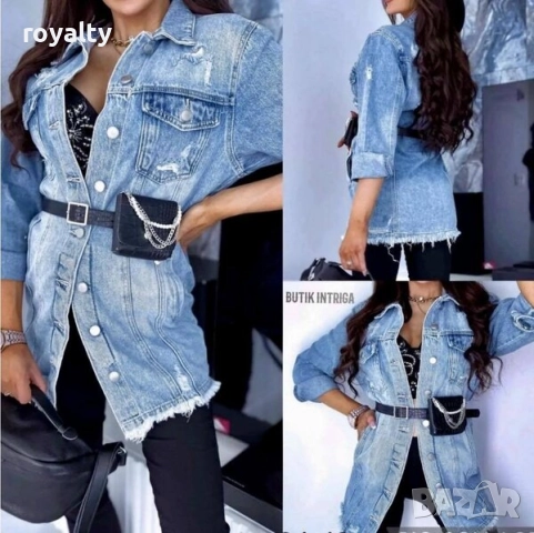 Дълго дънково яке