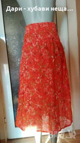 Памучна флорална рокля/пола/туника👗🌹S,M👗🌹арт.613, снимка 5 - Рокли - 33138034