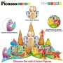 Picasso STEAM Магнитен конструктор Динозаври 38 части PTQ13, снимка 5