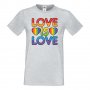 Мъжка тениска Love Is Love 2 multicolor Прайд,Празник.Повод,Изненада, снимка 7