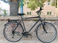 хл 28 цола алуминиев велосипед с 21 скорости усилени капли амортисьори предни палцови команди , снимка 1