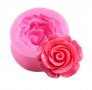Силиконова форма за свещи малка роза , цвете фондан торта , цветя
