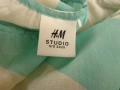 Ново H&M STUDIO 2020 обемна блуза в светло синьо и кремаво, размер XS – M , снимка 5