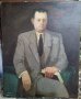 Стара картина, портрет, мъж, Д. Тодоров-Жарава (1901-1988), снимка 1 - Картини - 34666578