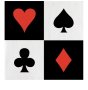 10 бр Покер карти Казино парти салфетки рожден ден