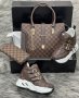 Дамска чанта портфейл и кецове Louis Vuitton код 108