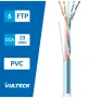 Vultech SC13602-100 мрежов кабел 100 m, Cat6 F/UTP (FTP) бял нова ролка, снимка 1