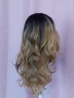 60 см Дълга леко къдрева перука омбре , снимка 4