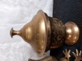 Съд за лед със щипка и бонбониера от месинг, снимка 4