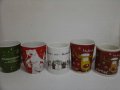 5 броя Коледни чаши, снимка 1 - Чаши - 43229385