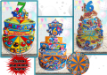 Картонени торти и парти артикули за момчета-авторски дизайн,фотопечат, снимка 3