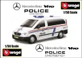 MERCEDES-BENZ VITO POLICE Bburago 1:50, снимка 1