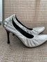 Уникални скъпи сребристи обувки CAFENOIR Италия, снимка 6