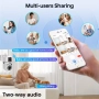 Двойна Smart WiFi безжична IP камера 5MP всяка, FULL-HD нощно виждане, SD карта, 2.4 Ghz, снимка 7