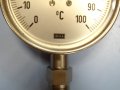 биметален термометър Wika thermometer ф100mm, 0/+100°C, L-230mm, снимка 3
