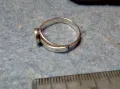 СТАР СТИЛЕН СКЪПОЦЕНЕН СРЕБЪРЕН ПРЪСТЕН СРЕБРО ВИСОКА ПРОБА с ШЛИФОВАН БЯЛ АХАТ РЪЧНА РАБОТА 49246, снимка 9