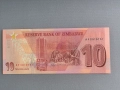 Банкнота - Зимбабве - 10 долара UNC | 2020г., снимка 2