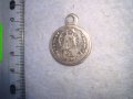 СТАРО РЯДКО ДВУСТРАННО ПОСРЕБРЕНО МЕДАЛЬОНЧЕ ТИП ПЕНДАР - КОПИЕ на СТАРИННА МОНЕТА 65211, снимка 5