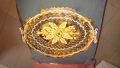 Декоративна дървена купа или чиния ръчно направена 38см / 27см, снимка 11