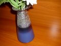 Керамична ваза конус - зимна серия, снимка 1 - Декорация за дома - 32502169
