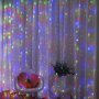 Коледни лампички с 300Led лампи 3 метра на 3 метра (Коледна завеса), снимка 1 - Декорация за дома - 43337566