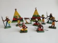 Стари пластмасови фигурки, индианци., снимка 2