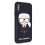 Karl Lagerfeld Hardcase Iconic Karl Glitter - дизайнерски кейс за iPhone X / XS, снимка 2