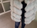 Дълъг елек с качулка естествен косъм, снимка 5
