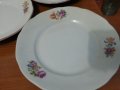 Стар български порцелан чинии плитки за основно , снимка 4