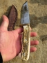 Ръчно изработен нож Еленски рог, снимка 7