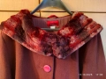 ДАМСКО БЪЛГАРСКО ВЪЛНЕНО ПАЛТО ЦВЯТ ВИШНЕВО ХЛ СУПЕР ЕВТИНО!, снимка 3