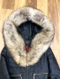 Дамско кожено яке с качулка с косъм от лисица, снимка 3